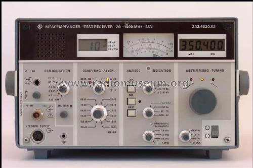 Messempfänger - Testreceiver ESV ; Rohde & Schwarz, PTE (ID = 432512) Commercial Re