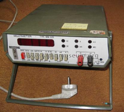 Multimeter MM 635; Rohde & Schwarz, PTE (ID = 1360663) Equipment