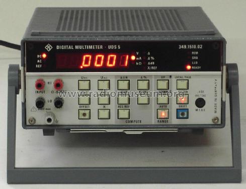 Digital Multimeter UDS5 349.1510.02; Rohde & Schwarz, PTE (ID = 1900101) Equipment