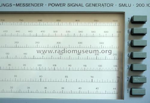 Leistungs-Messender SMLU 200.1009 Var. 02; Rohde & Schwarz, PTE (ID = 1805895) Equipment