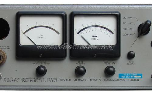 Thermischer Leistungsmesser NRD BN2412 /50 /60; Rohde & Schwarz, PTE (ID = 1811090) Equipment