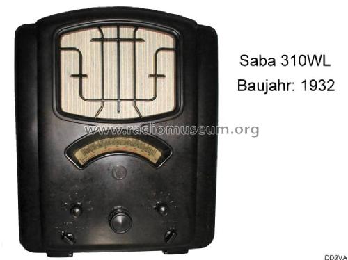 310WL; SABA; Villingen (ID = 12025) Radio