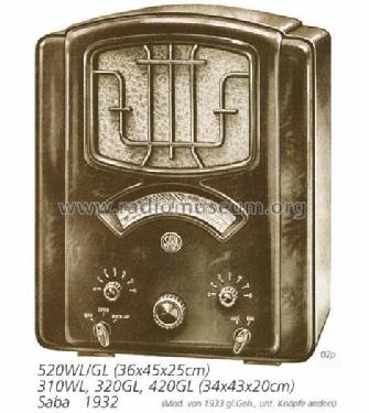310WL; SABA; Villingen (ID = 697) Radio