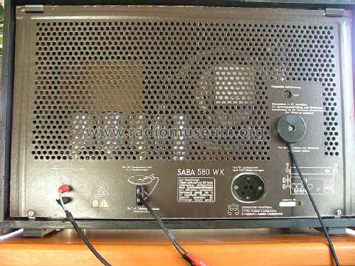 S-580WK; SABA; Villingen (ID = 198252) Radio
