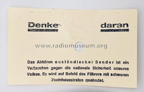 Deutscher Kleinempfänger 1938 DKE38; SABA; Villingen (ID = 2732220) Radio