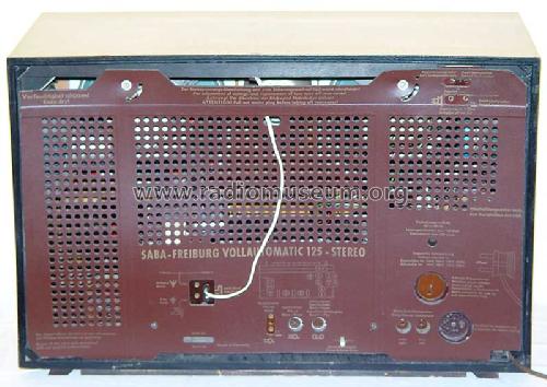 Freiburg Vollautomatic 125-Stereo; SABA; Villingen (ID = 78146) Radio