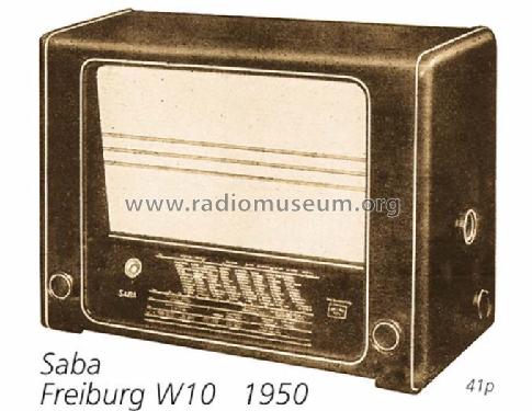 Freiburg W10 ; SABA; Villingen (ID = 735) Radio