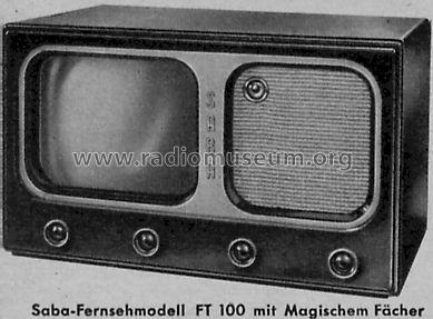 FT100; SABA; Villingen (ID = 222587) Fernseh-E