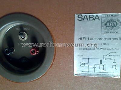 Hi-Fi-Lautsprecherbox II ; SABA; Villingen (ID = 597851) Speaker-P