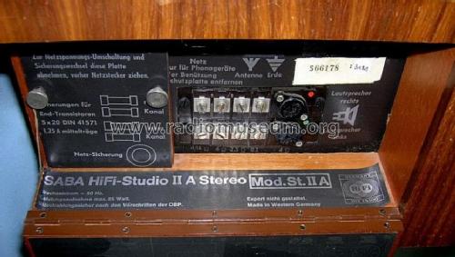 HiFi-Studio IIA Stereo ; SABA; Villingen (ID = 580983) Radio