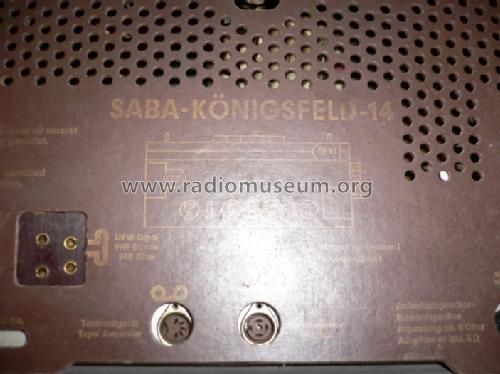 Königsfeld 14; SABA; Villingen (ID = 1580959) Radio