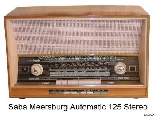 Meersburg Automatic 125 Stereo; SABA; Villingen (ID = 20465) Radio
