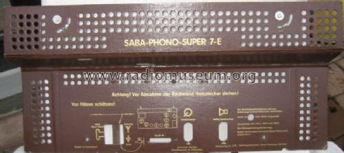 Phono-Super 7E; SABA; Villingen (ID = 519858) Radio