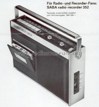 Radio Recorder RCR 352 H; SABA; Villingen (ID = 2806589) Radio