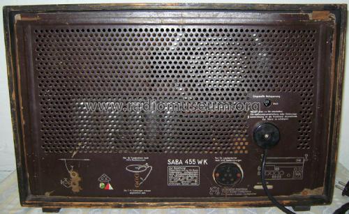 SABA S-455WK 455WK; SABA; Villingen (ID = 2503636) Radio
