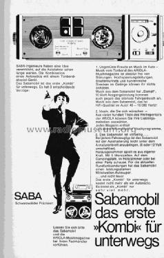 Sabamobil TK-R15; SABA; Villingen (ID = 1076277) Radio