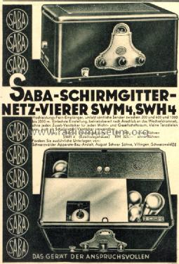 SWH4; SABA; Villingen (ID = 938225) Radio