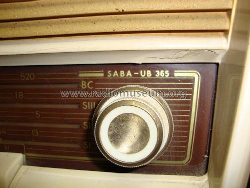 UB 365 ; SABA; Villingen (ID = 2007073) Radio