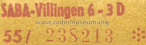 Villingen 6-3D; SABA; Villingen (ID = 533502) Radio