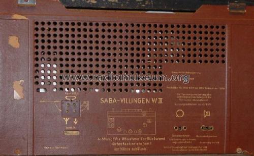 Villingen W III ; SABA; Villingen (ID = 19851) Radio