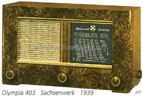 Olympia 403WK; Sachsenwerk bis 1945 (ID = 708502) Radio