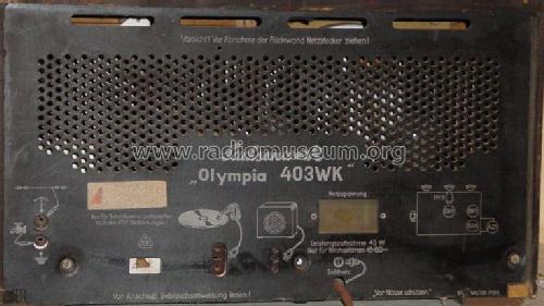 Olympia 403WK; Sachsenwerk bis 1945 (ID = 87537) Radio