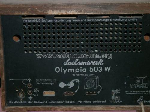 Olympia 503W; Sachsenwerk (ID = 53755) Radio