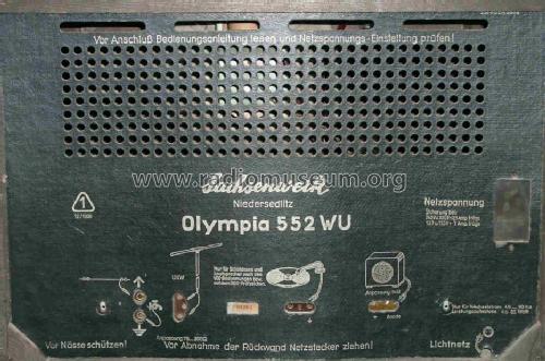 Olympia 552WU; Sachsenwerk (ID = 171565) Radio