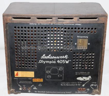 Olympia 405W; Sachsenwerk bis 1945 (ID = 2620494) Radio