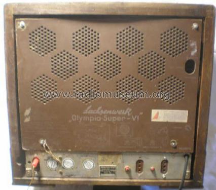 Olympia-Super Sechs 6; Sachsenwerk bis 1945 (ID = 1988654) Radio