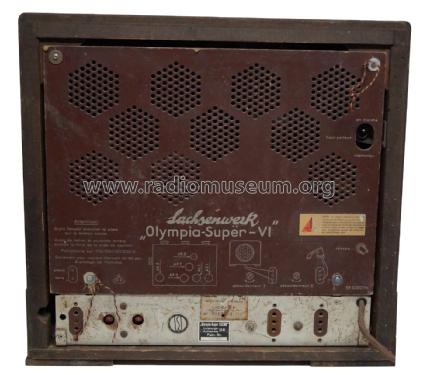 Olympia-Super Sechs 6; Sachsenwerk bis 1945 (ID = 2387842) Radio