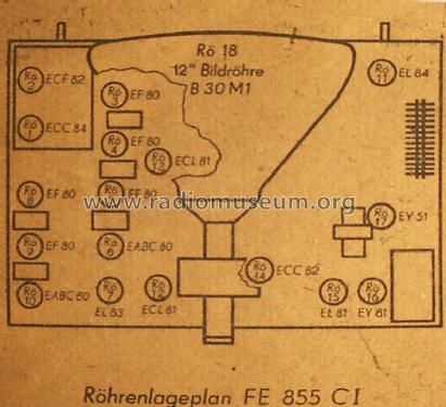 Rubens FE855-C1 ; Sachsenwerk Radeberg (ID = 1031733) Television