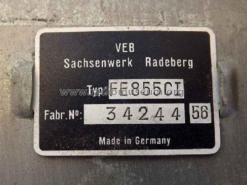 Rubens FE855-C1 ; Sachsenwerk Radeberg (ID = 1709581) Television