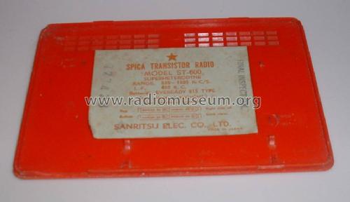Spica Transistor Six ST-600; Sanritsu Electric Co (ID = 347820) Radio