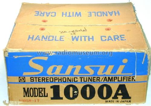 Stereophonic Tuner/Amplifier 1000A; Sansui Electric Co., (ID = 465918) Radio