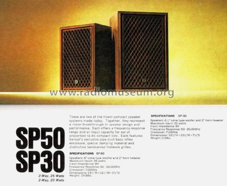 2Way Speaker System SP-30; Sansui Electric Co., (ID = 1737883) Speaker-P