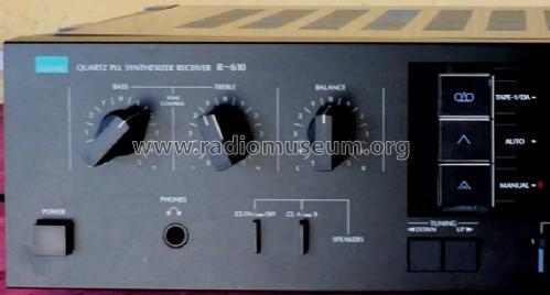 Quartz PLL Synthesizer Receiver R-610; Sansui Electric Co., (ID = 1708424) Radio