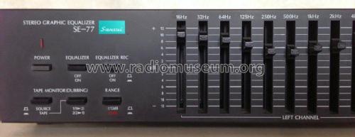 Stereo Graphic Equalizer SE-77; Sansui Electric Co., (ID = 2010148) Ampl/Mixer
