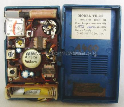 6 Transistor TH-632; Sanyo Electric Co. (ID = 1830861) Radio