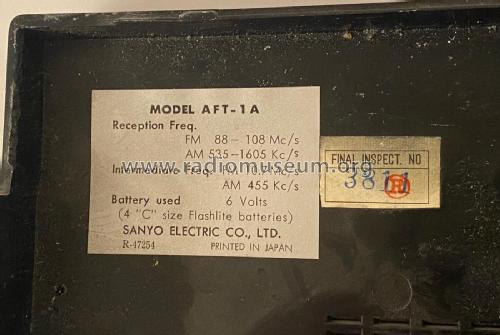 14 Transistor High Sensitivity FM-AM AFT-1A; Sanyo Electric Co. (ID = 2820903) Radio