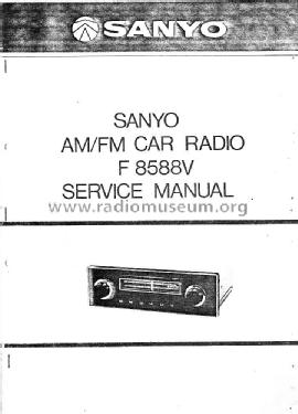 AM/FM Car Radio F 8588V; Sanyo Electric Co. (ID = 2046953) Car Radio