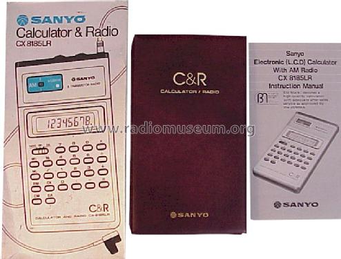 Calculator & Radio CX-8185LR; Sanyo Electric Co. (ID = 667504) Radio