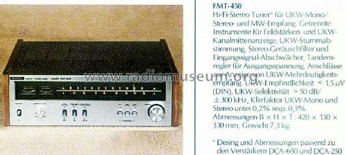 Hi-Fi Stereo Tuner FMT-450; Sanyo Electric Co. (ID = 650754) Radio