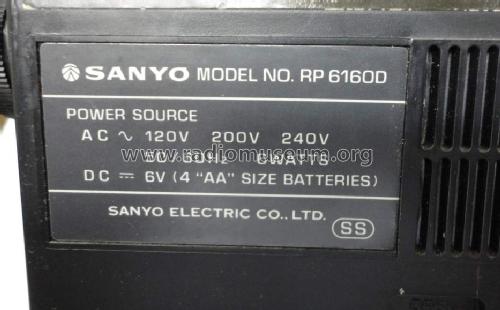 2 Band Receiver RP-6160D; Sanyo Electric Co. (ID = 1245740) Radio