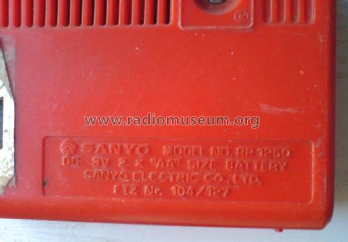 RP-1250; Sanyo Electric Co. (ID = 1326588) Radio