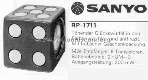 RP-1711 ; Sanyo Electric Co. (ID = 1650881) Radio