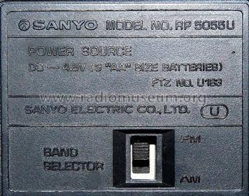 AM/FM 2-Band Portable RP-5055-U; Sanyo Electric Co. (ID = 680573) Radio