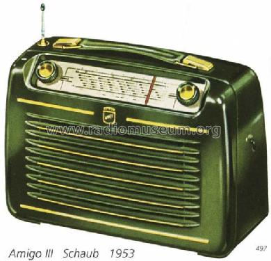 Amigo III ; Schaub und Schaub- (ID = 846) Radio