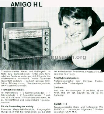 Amigo HL 121141; Schaub und Schaub- (ID = 2343422) Radio