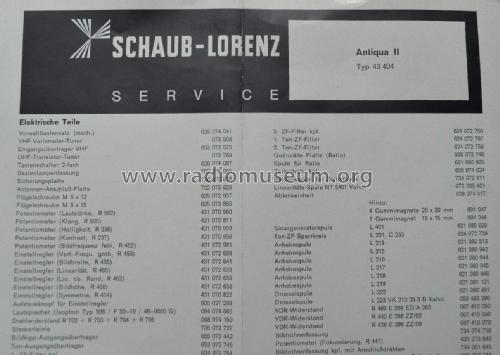 Antiqua II 43404; Schaub und Schaub- (ID = 1792764) Television